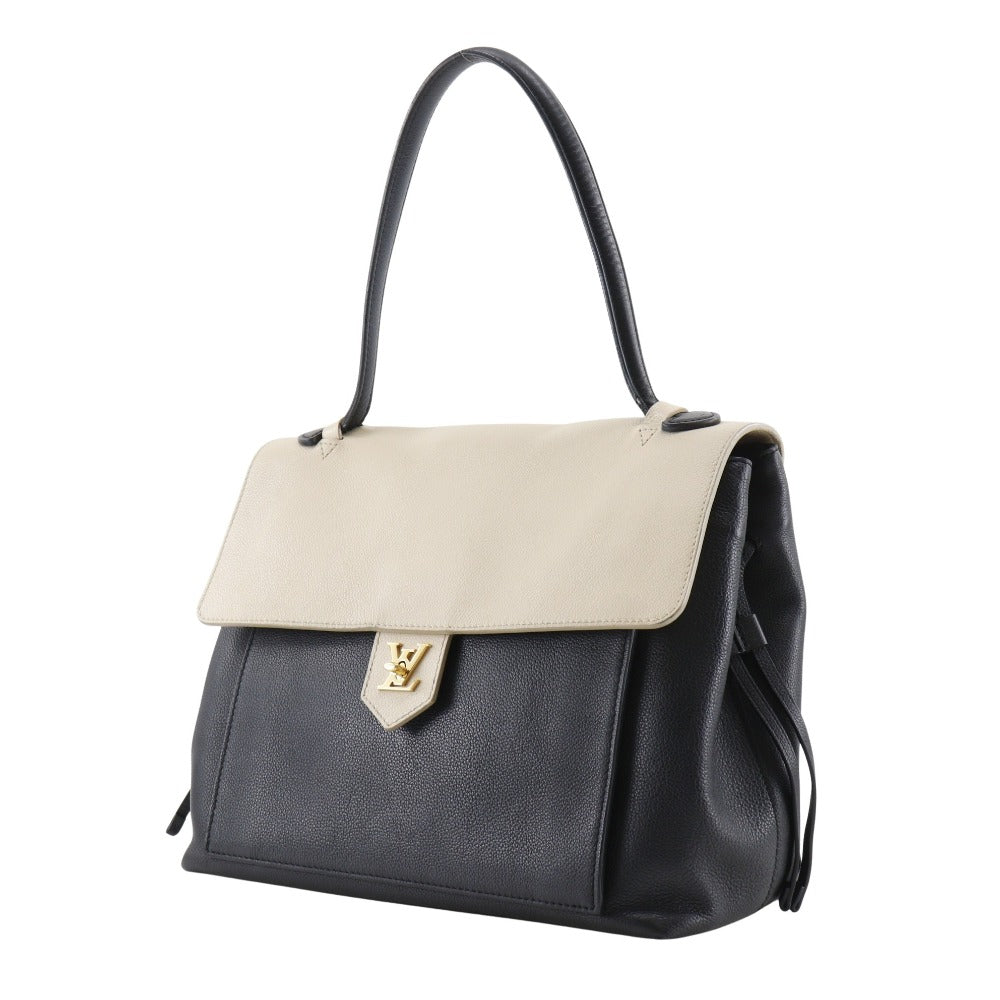Luxury Women's Tote Bag | LOUIS VUITTON Tote Bag Calfskin Black / beige Rock Me MM