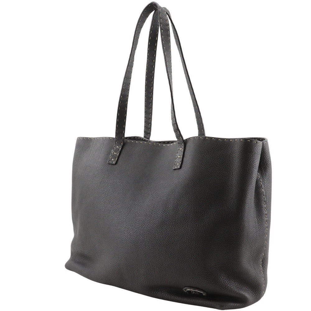 FENDI Tote Bag 7VA282 leather Brown Celeria unisex(Unisex)