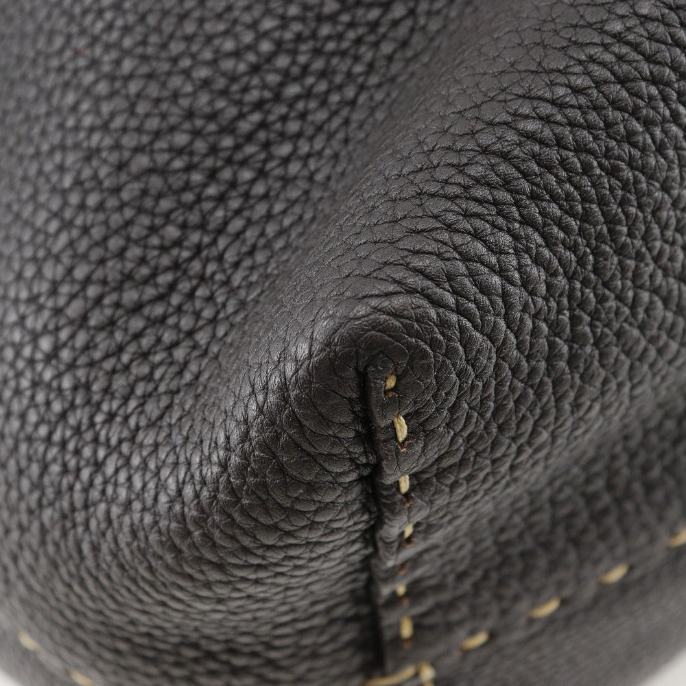 FENDI Tote Bag 7VA282 leather Brown Celeria unisex(Unisex)