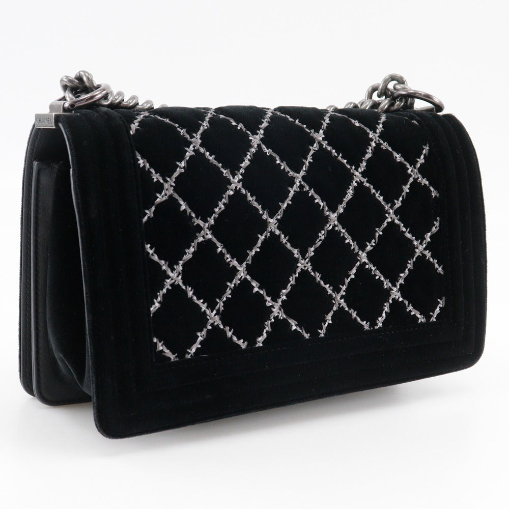 Chanel Boy Chanel 25 Velour Leather 2way Shoulder Bag