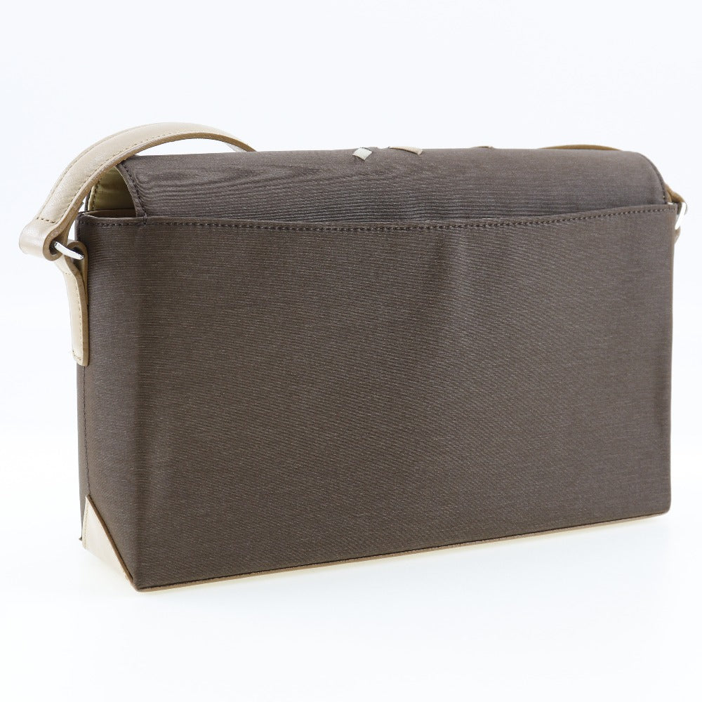 Burberry Leather Satin Shoulder Bag Beige
