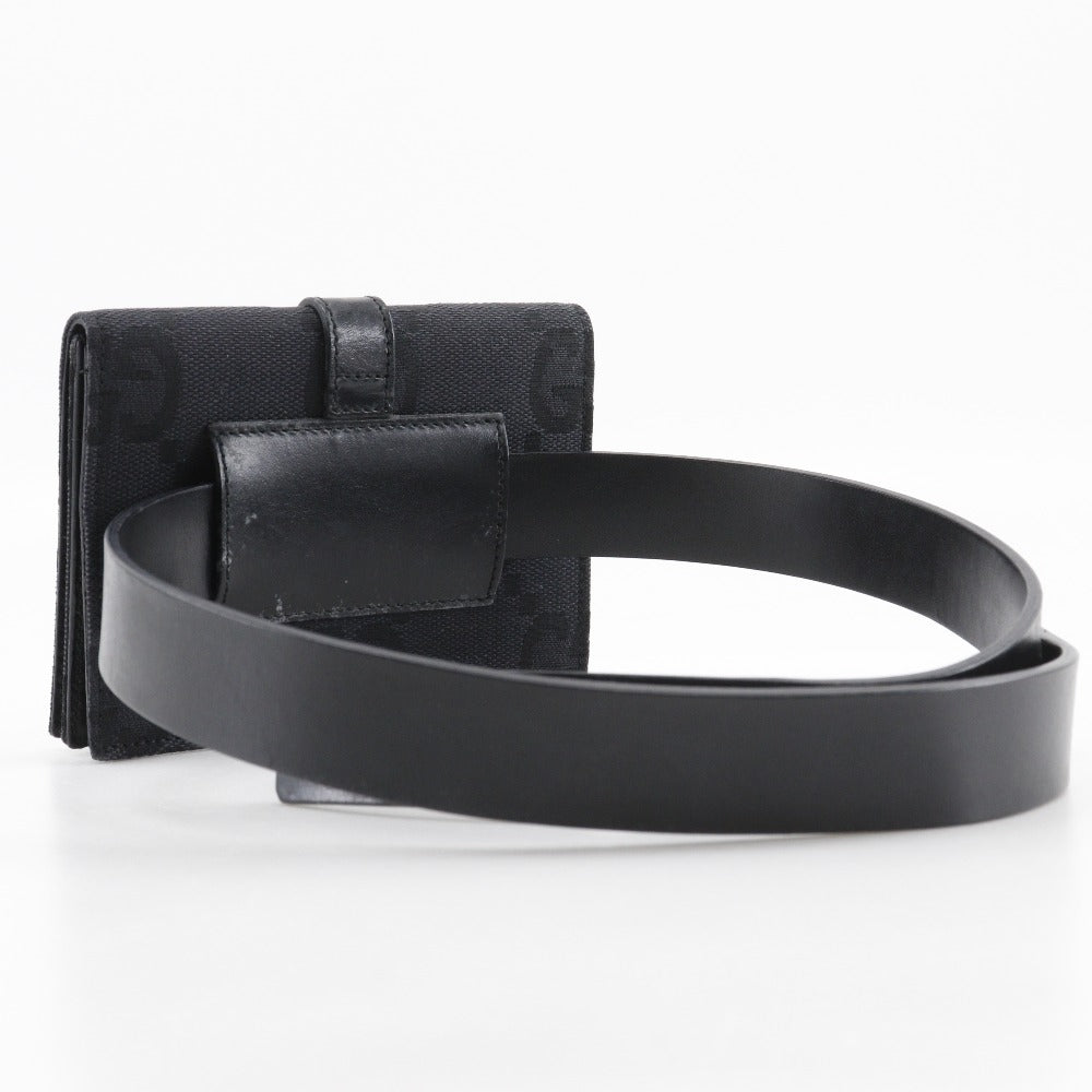 GUCCI Waist bag GG canvas black Belt bag Jackie line Women