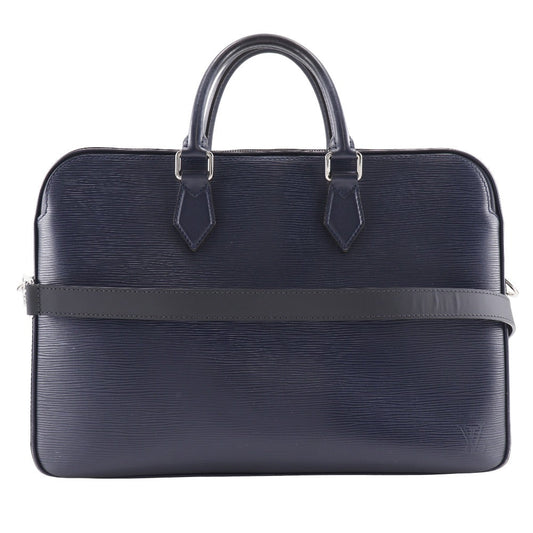 LOUIS VUITTON Business bag Epi Leather Navy blue 2WAYShoulder Dandy Briefcase MM mens