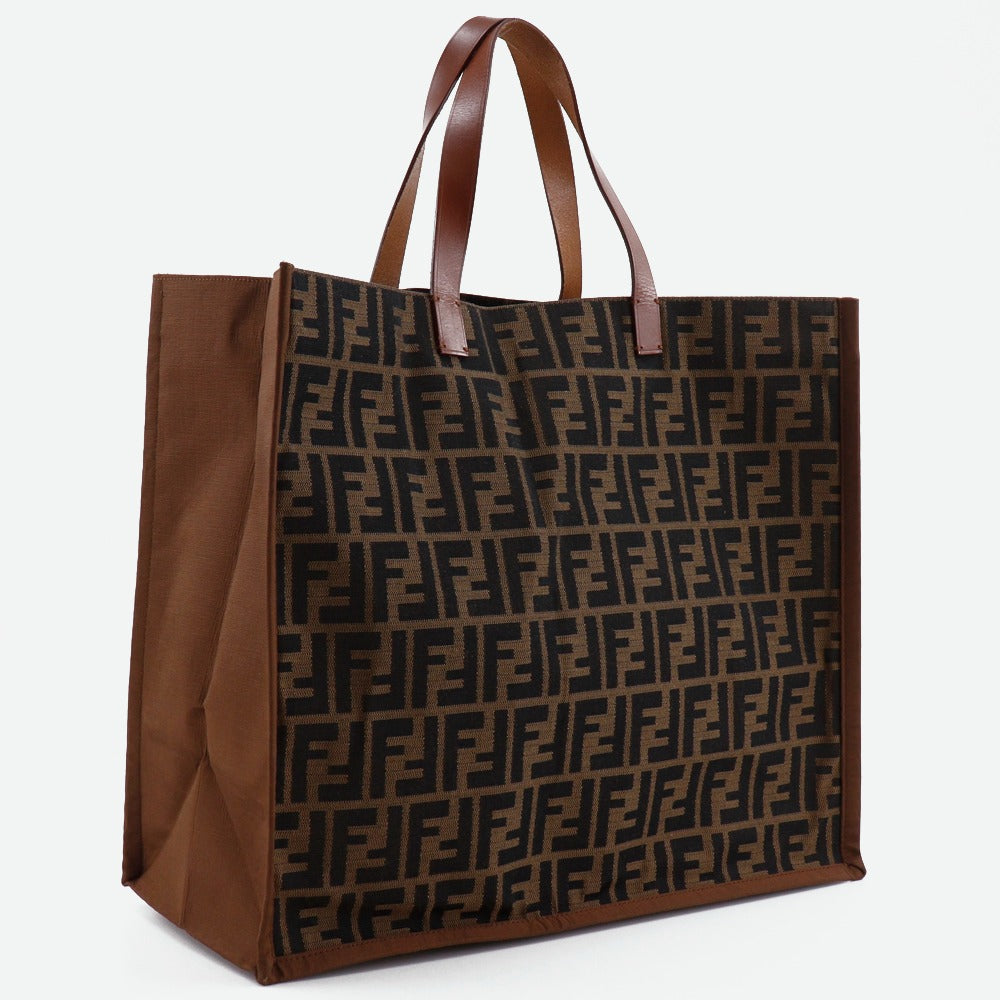 Fendi Zucca Nylon Canvas Tote Bag