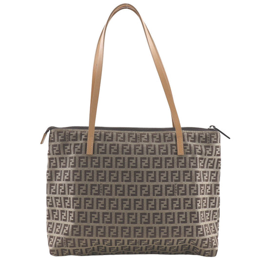 FENDI Tote Bag 8BH022 canvas Brown Zucchino Women