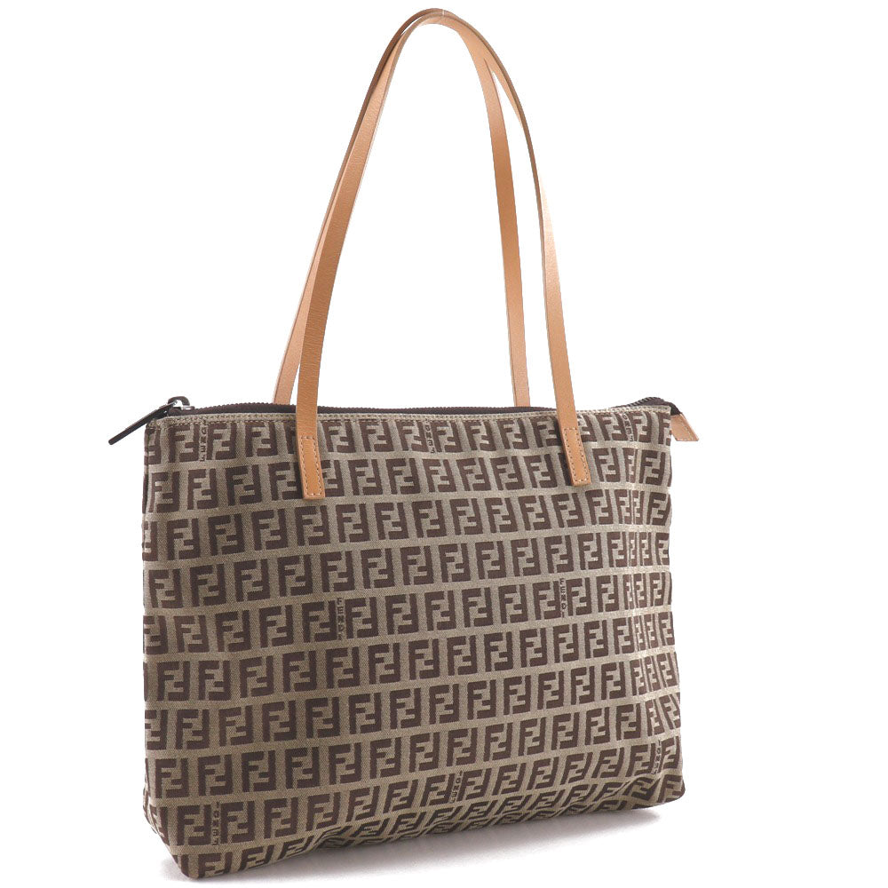FENDI Tote Bag 8BH022 canvas Brown Zucchino Women