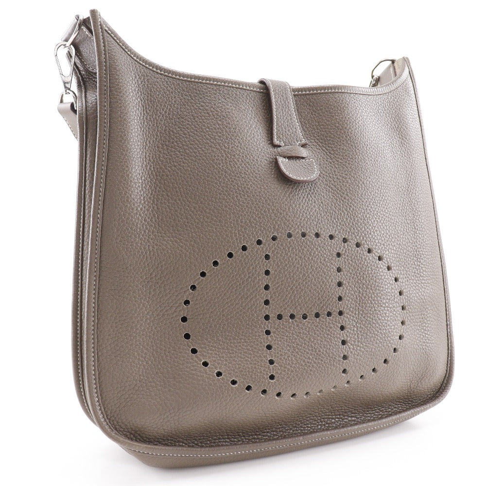 HERMES Shoulder Bag Taurillon Clemence Brown Evelyn Evelyn 3 GM Women