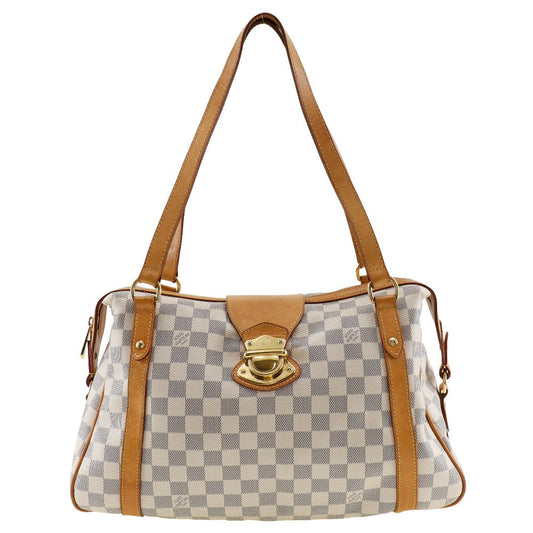LOUIS VUITTON Shoulder Bag Damier Azur Canvas white Stresa PM Women