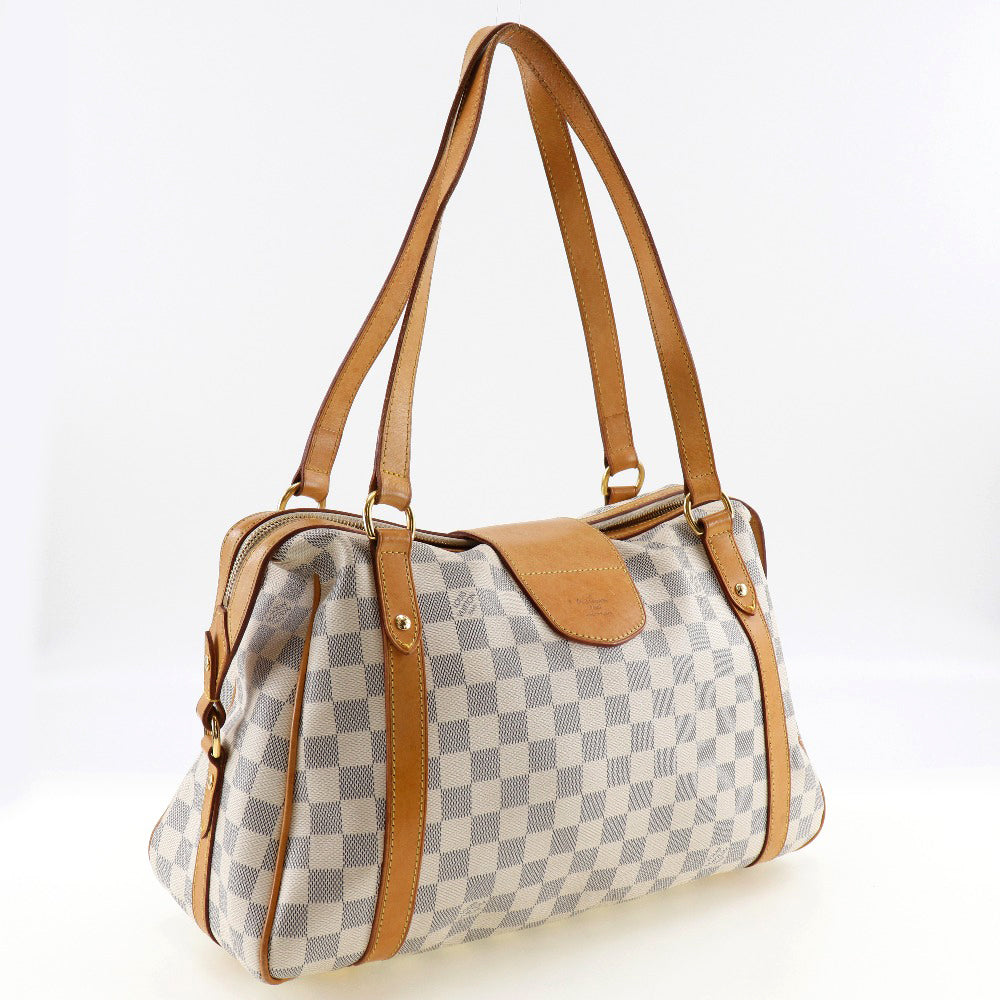 LOUIS VUITTON Shoulder Bag Damier Azur Canvas white Stresa PM Women