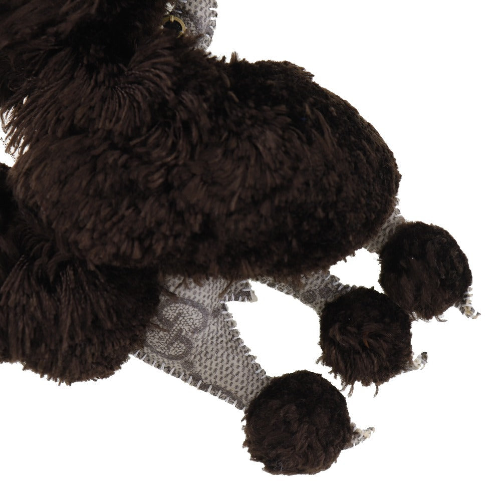 GUCCI key ring GG Supreme Canvas Brown Guccioli Bag charm poodle Women