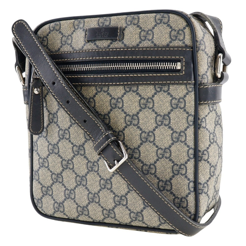 GUCCI Shoulder Bag 233268 525040 GG plus Gray / navy GG plus unisex(Unisex)