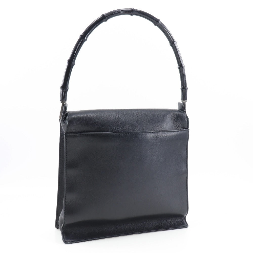 GUCCI Shoulder Bag 001 3243 200047 Calfskin black Bamboo Women