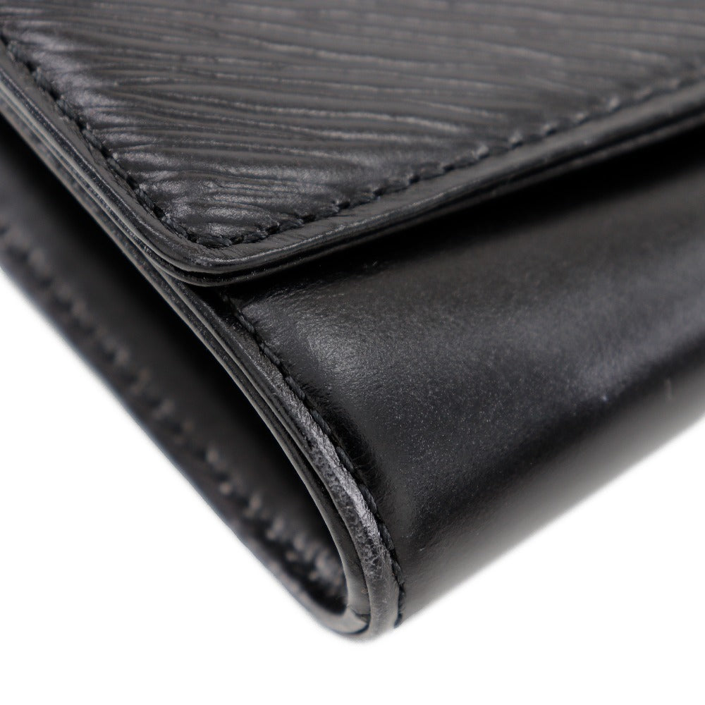 Luxury Women's Clutch Bag | LOUIS VUITTON Clutch bag leather black Opera line Aegean mens(Unisex)