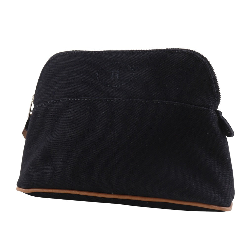 HERMES Pouch cotton Noir Bored Pouch Mini