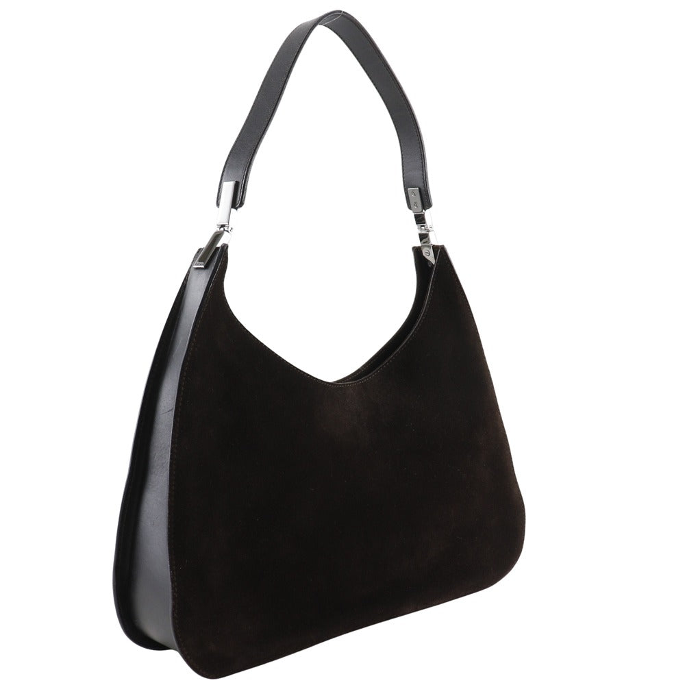 GUCCI Shoulder Bag 001.3767.002058 Suede Brown one belt