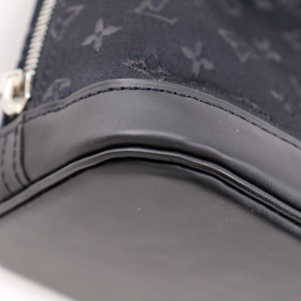 LOUIS VUITTON Handbag Monogram satin black Little Alma