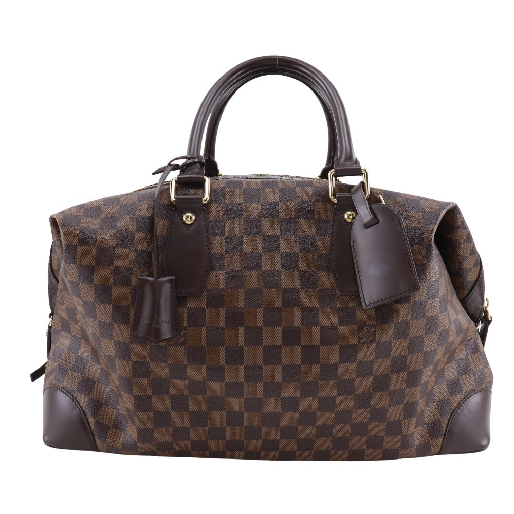 LOUIS VUITTON Boston Duffel bag Damier canvas Brown Vaslav