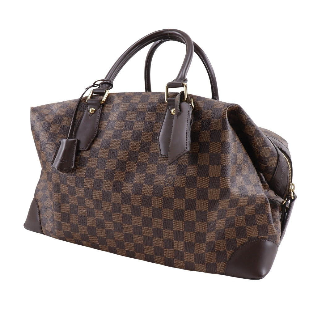 LOUIS VUITTON Boston Duffel bag Damier canvas Brown Vaslav