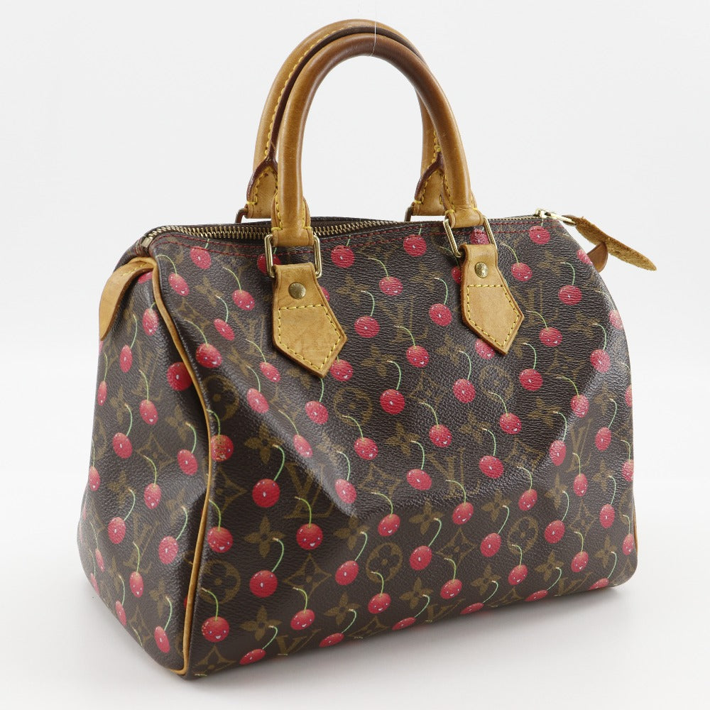 LOUIS VUITTON Handbag Monogram canvas Brown Cherry