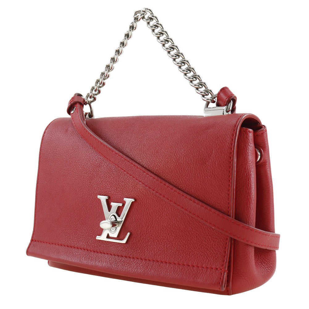 LOUIS VUITTON Shoulder Bag Calfskin Red Rock Me BB Women