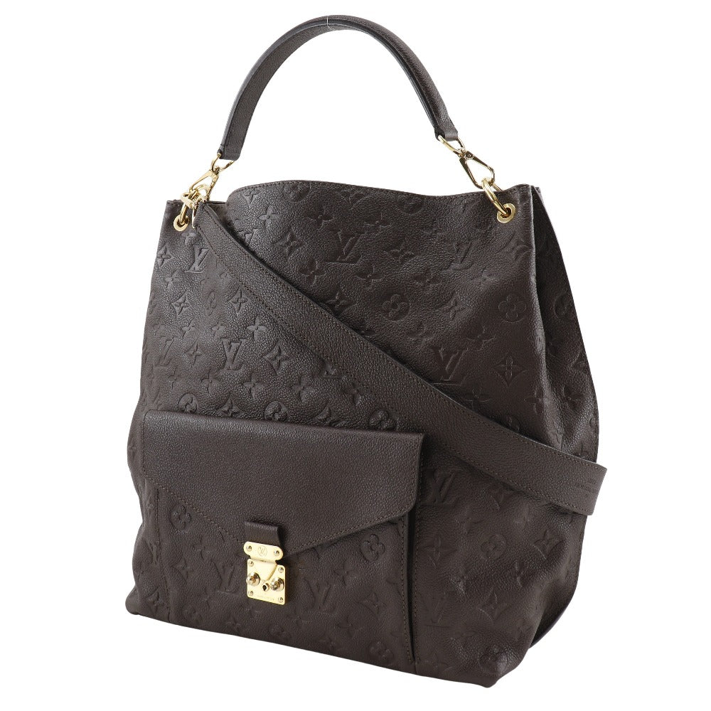 LOUIS VUITTON Shoulder Bag Monogram Ann Platt Brown Metis Women