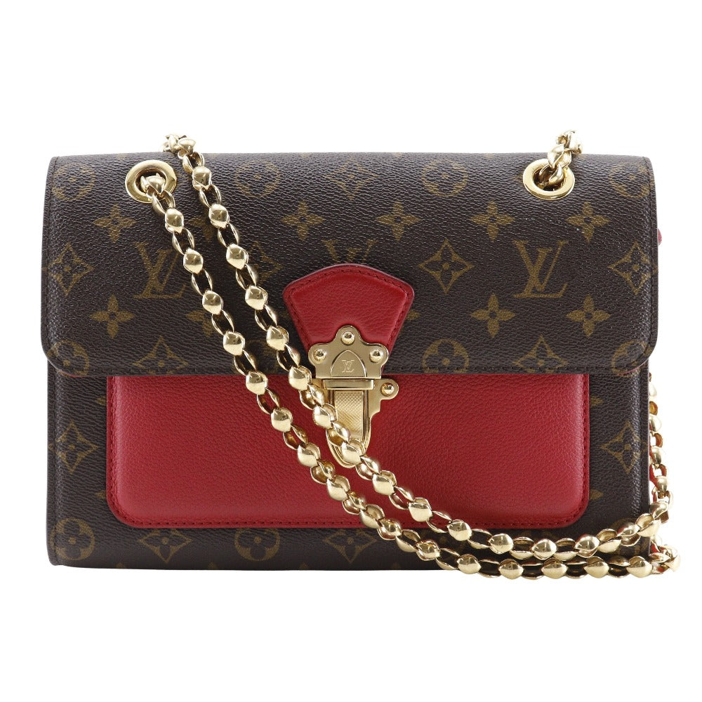 LOUIS VUITTON Shoulder Bag Monogram canvas Brown ChainShoulder Victoire Women