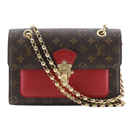 LOUIS VUITTON Shoulder Bag Monogram canvas Brown ChainShoulder Victoire Women