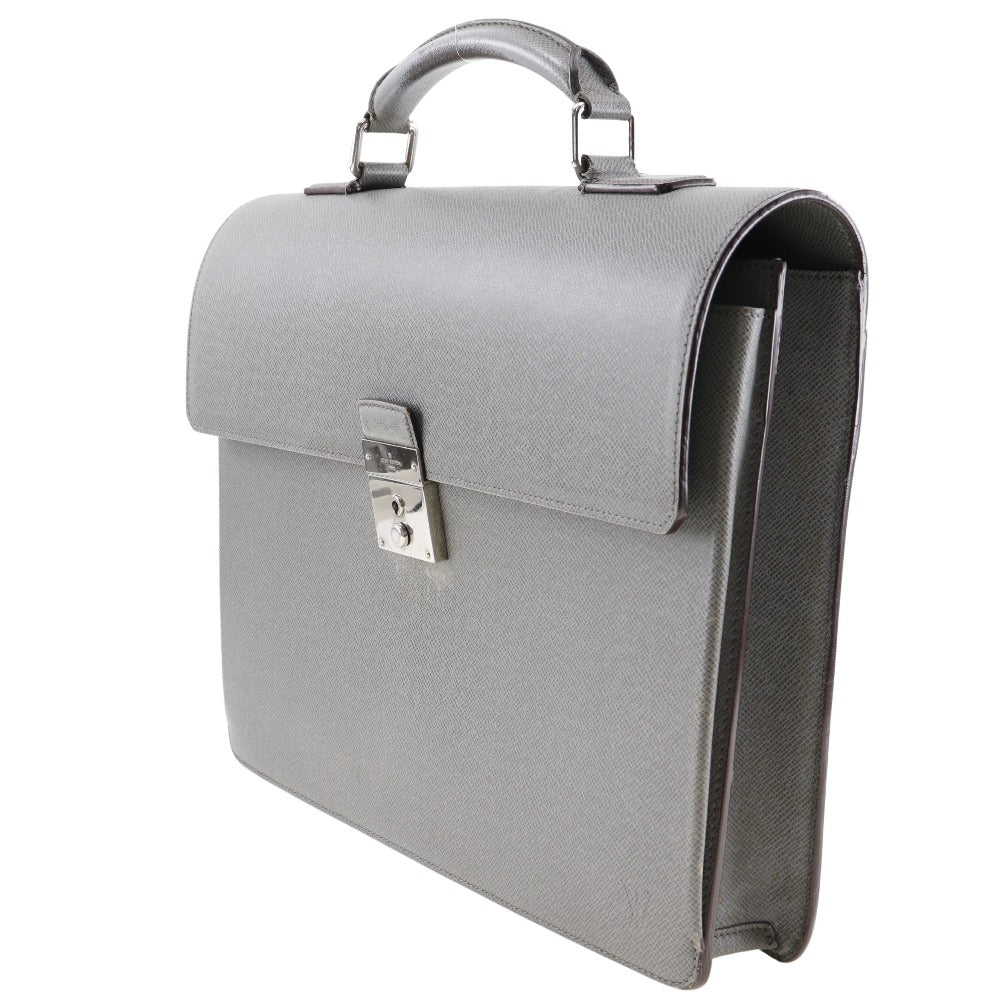 Luxury Women's Handbag | LOUIS VUITTON Business bag Taiga gray Briefcase Neo Robusto 2 mens