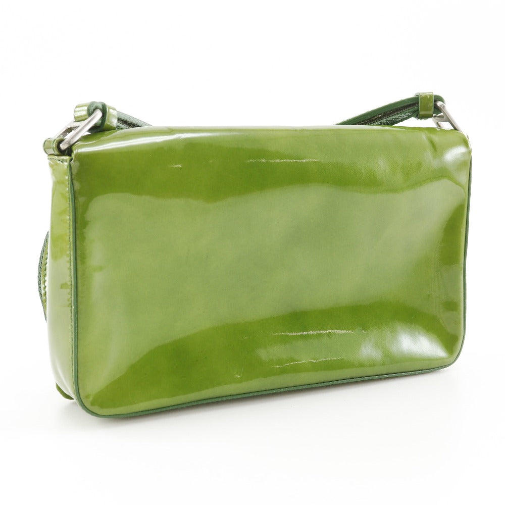 Prada B9645 Patent Leather Shoulder Bag