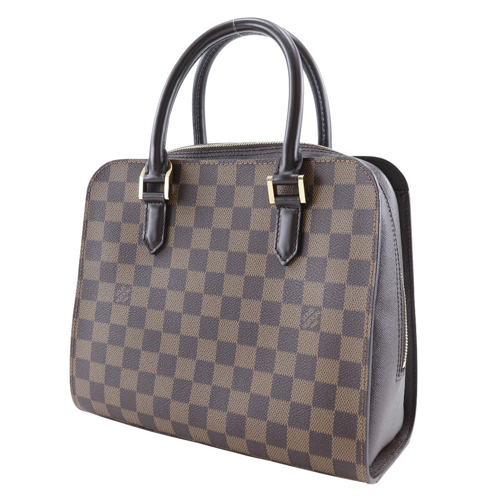 LOUIS VUITTON Handbag Damier canvas Brown Triana Women