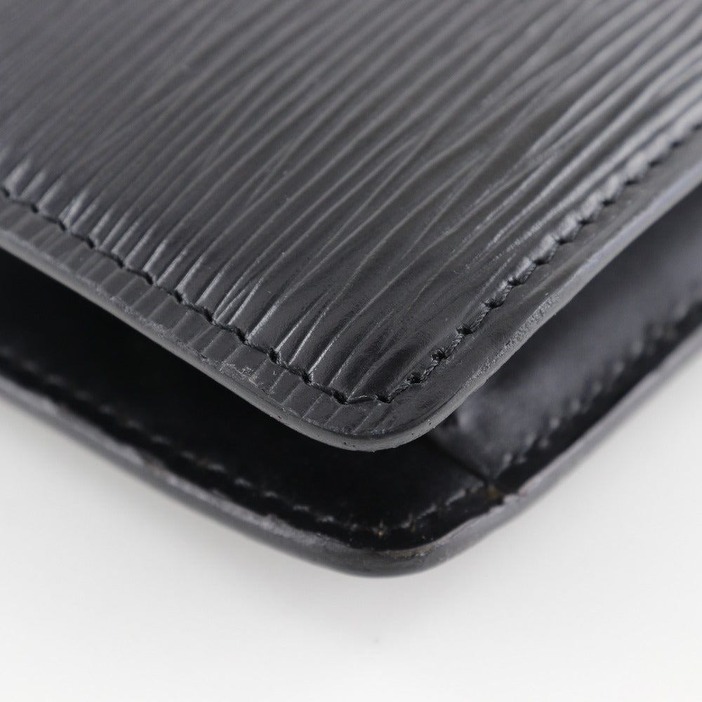 LOUIS VUITTON Clutch bag Epi Leather black business bag Montaigne 23 mens
