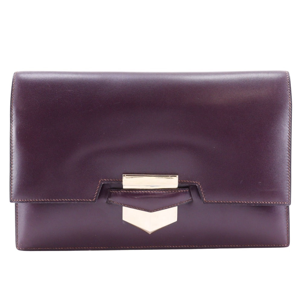 HERMES Clutch bag Box scarf Bordeaux Fako Women