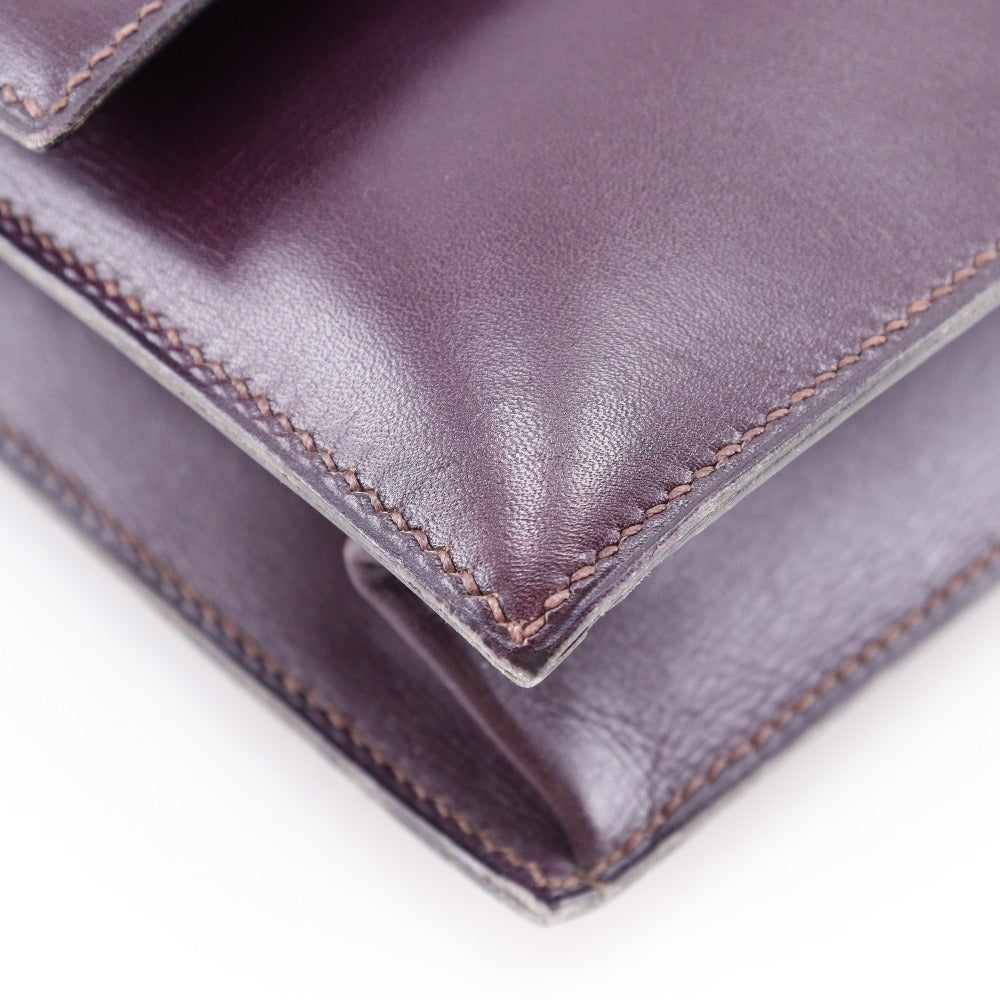 HERMES Clutch bag Box scarf Bordeaux Fako Women