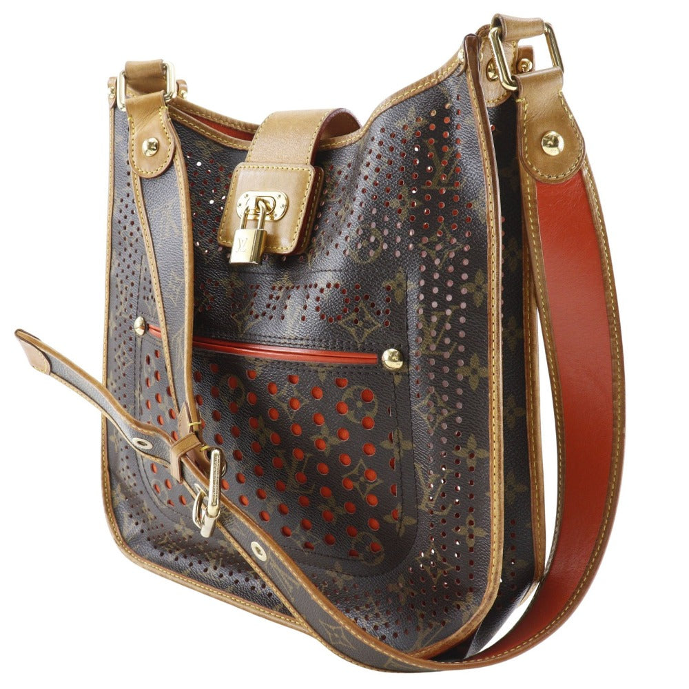 LOUIS VUITTON Shoulder Bag Monogram Perfo Brown / orange Mtte Women