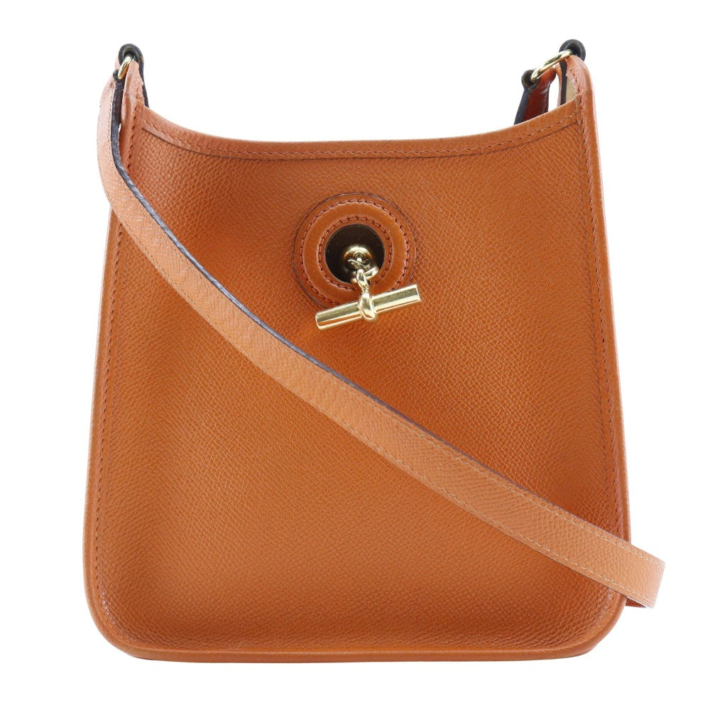 HERMES Shoulder Bag Epsom Orange Vespa TPM Women