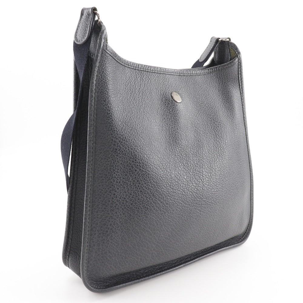HERMES Shoulder Bag leather gray Vespa 28 Women