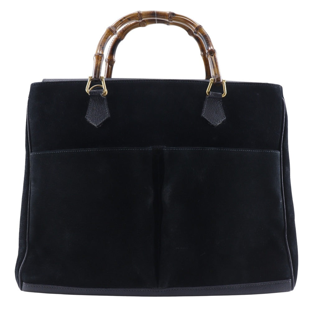 GUCCI Tote Bag Suede black Old Gucci Bang Boot Women