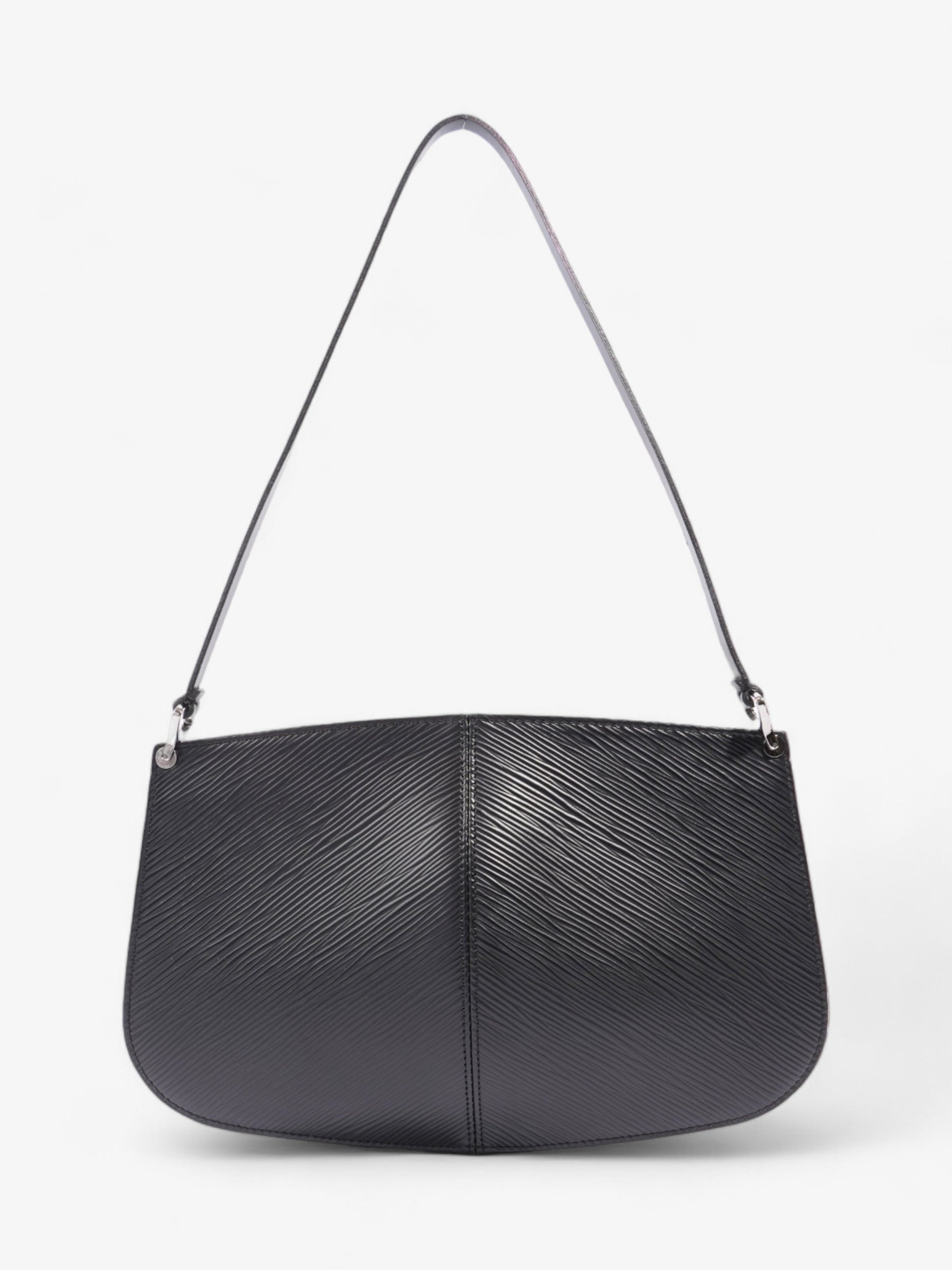 Louis Vuitton Demi Lune Pochette Black Epi Leather