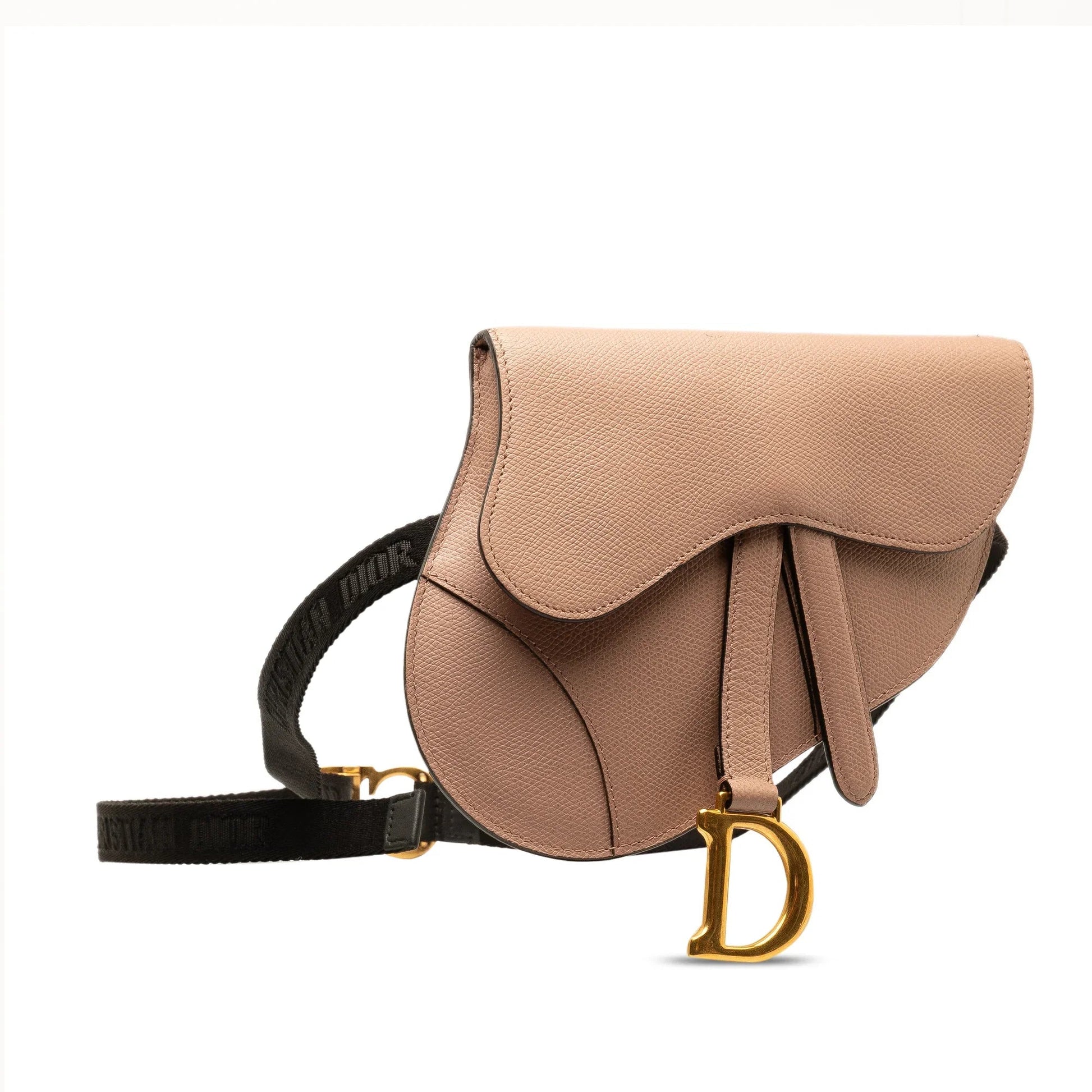 Brown Dior Leather Saddle Belt Bag