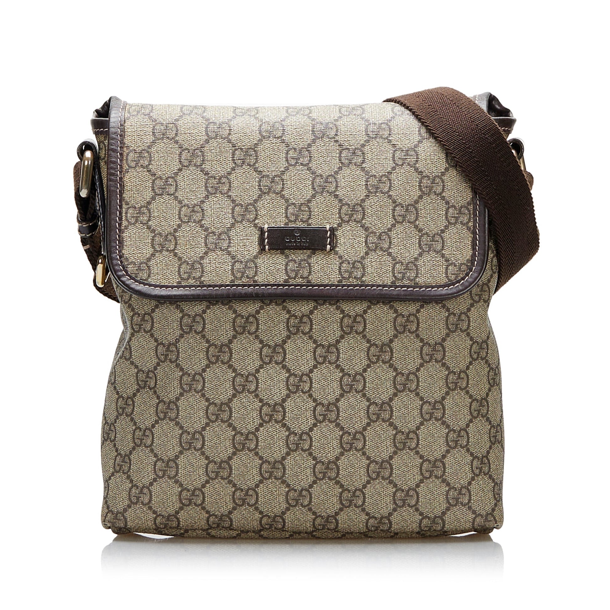 Gucci GG Supreme Leather Canvas Crossbody Style 2