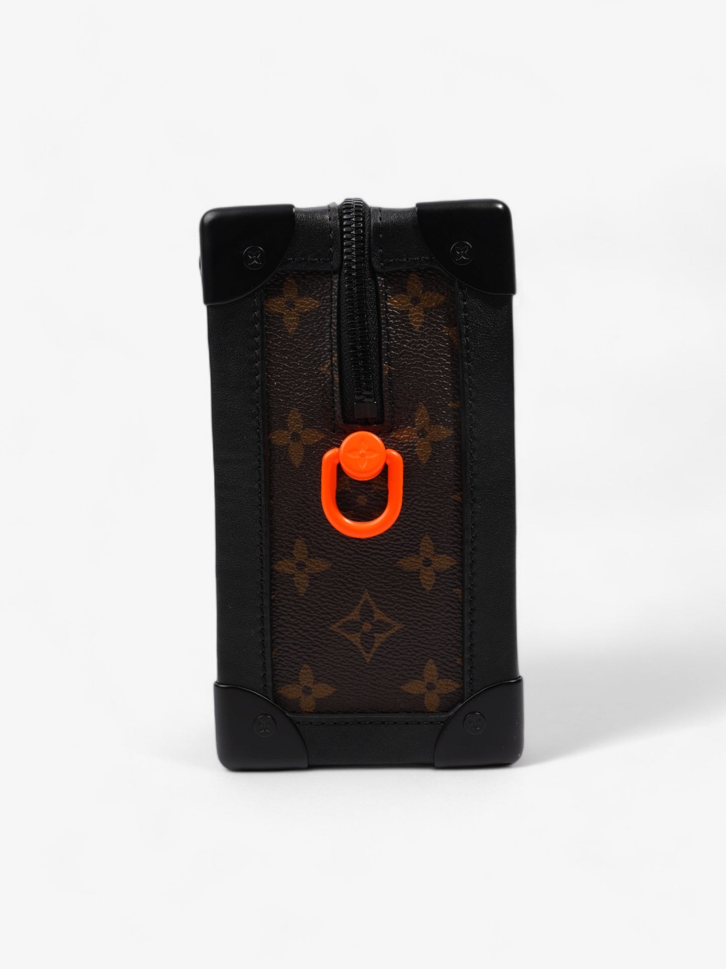 Louis Vuitton Soft Trunk Monogram / Black / Neon Orange Coated Canvas