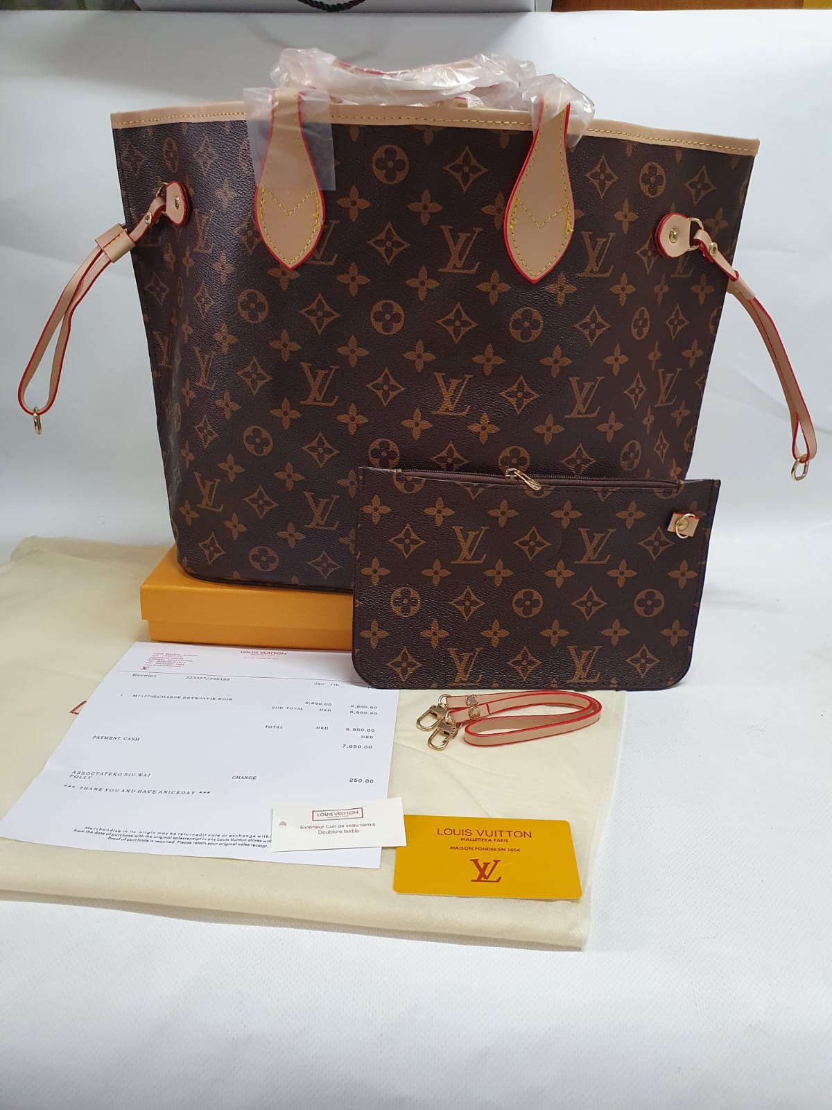 Louis Vuitton Neverfull Monogram Canvas Handbag