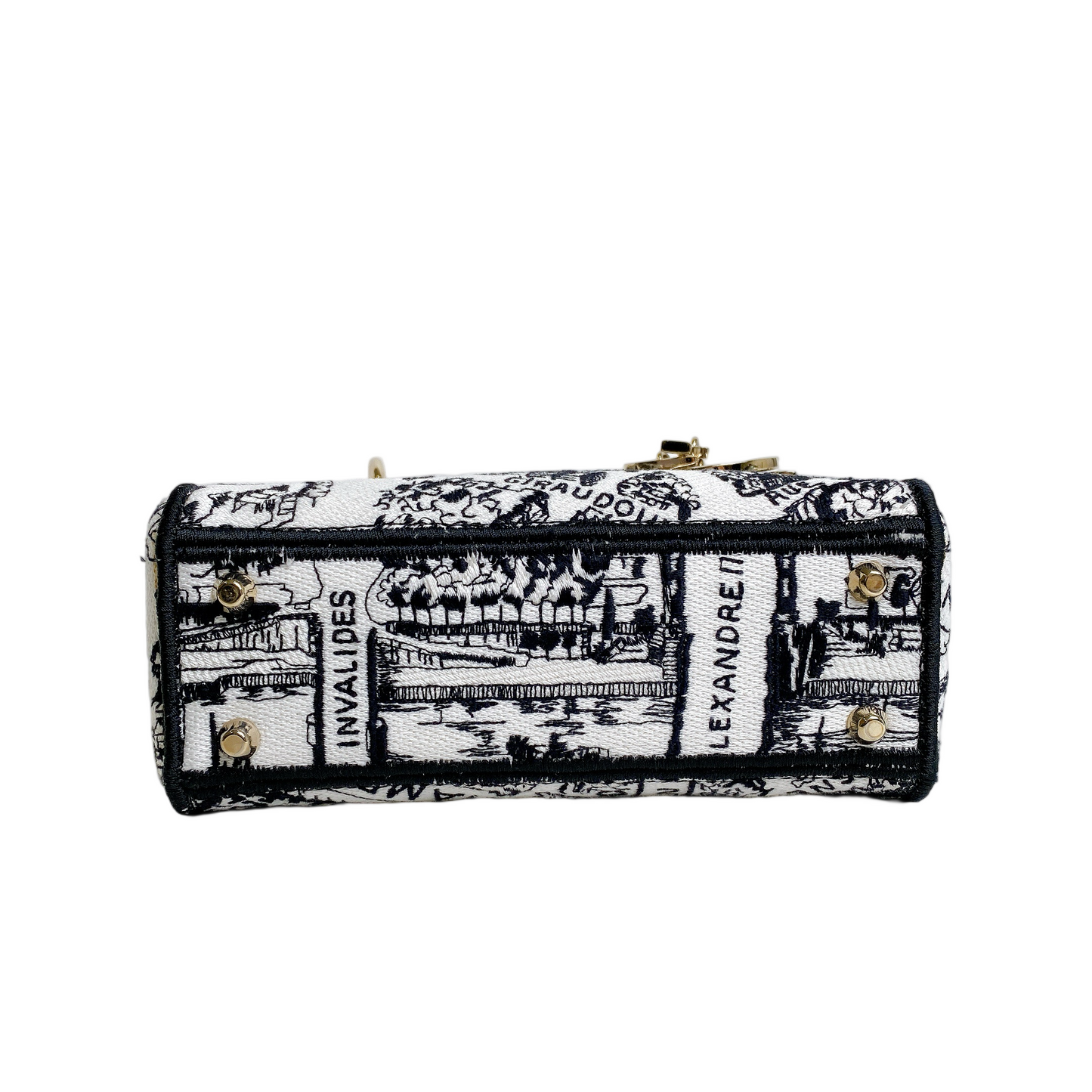 Dior Lou Lady Dior Mini Canvas Handbag