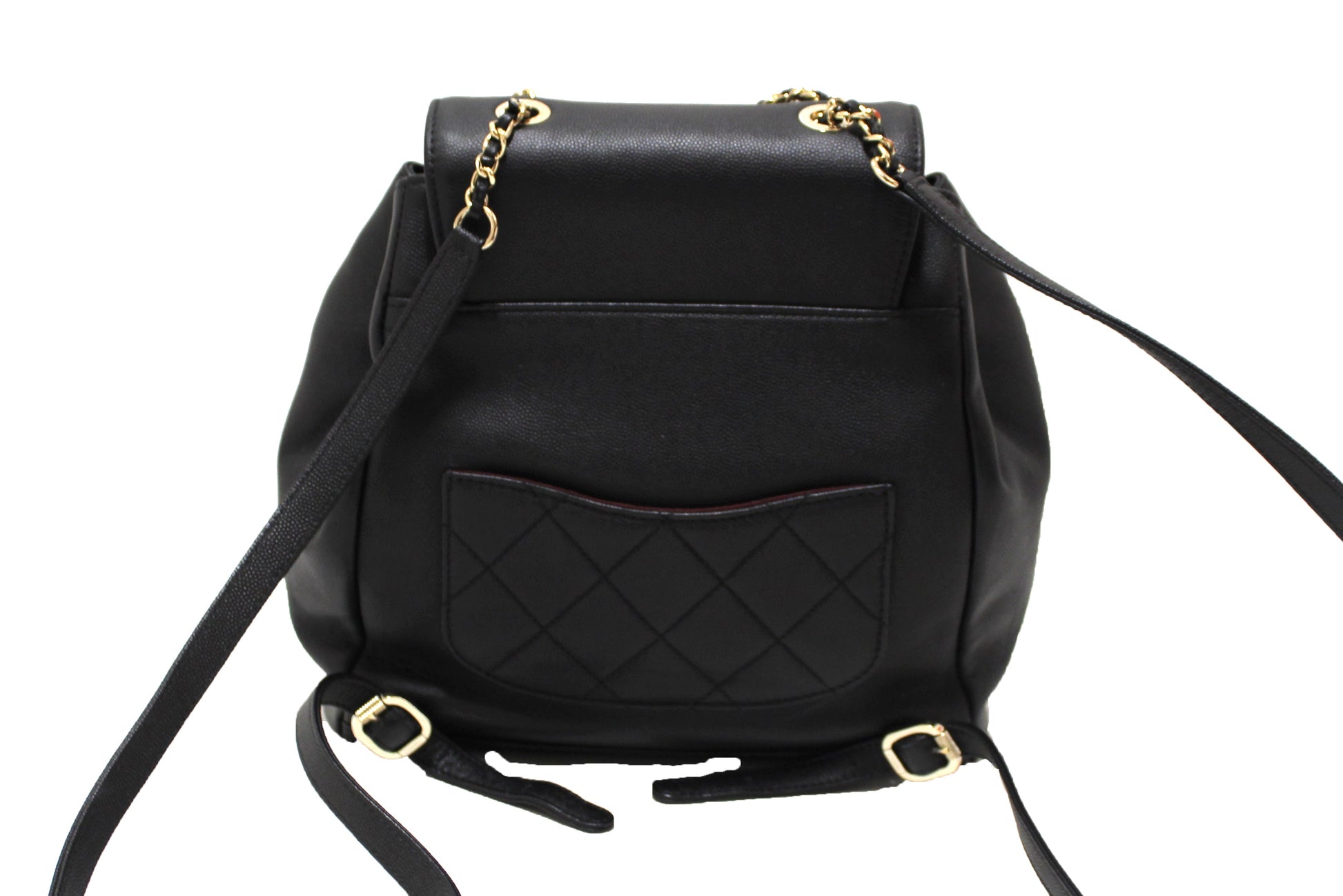 Chanel Black Caviar Leather Business Affinity Backpack