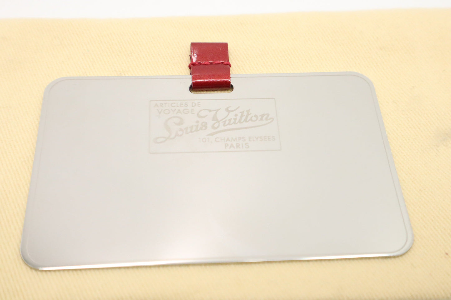 Louis Vuitton Compact Mirror 'Articles De Voyage' in Rayures Vernis