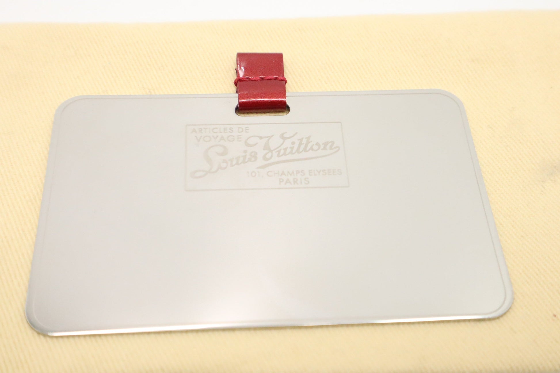 Louis Vuitton Compact Mirror 'Articles De Voyage' in Rayures Vernis