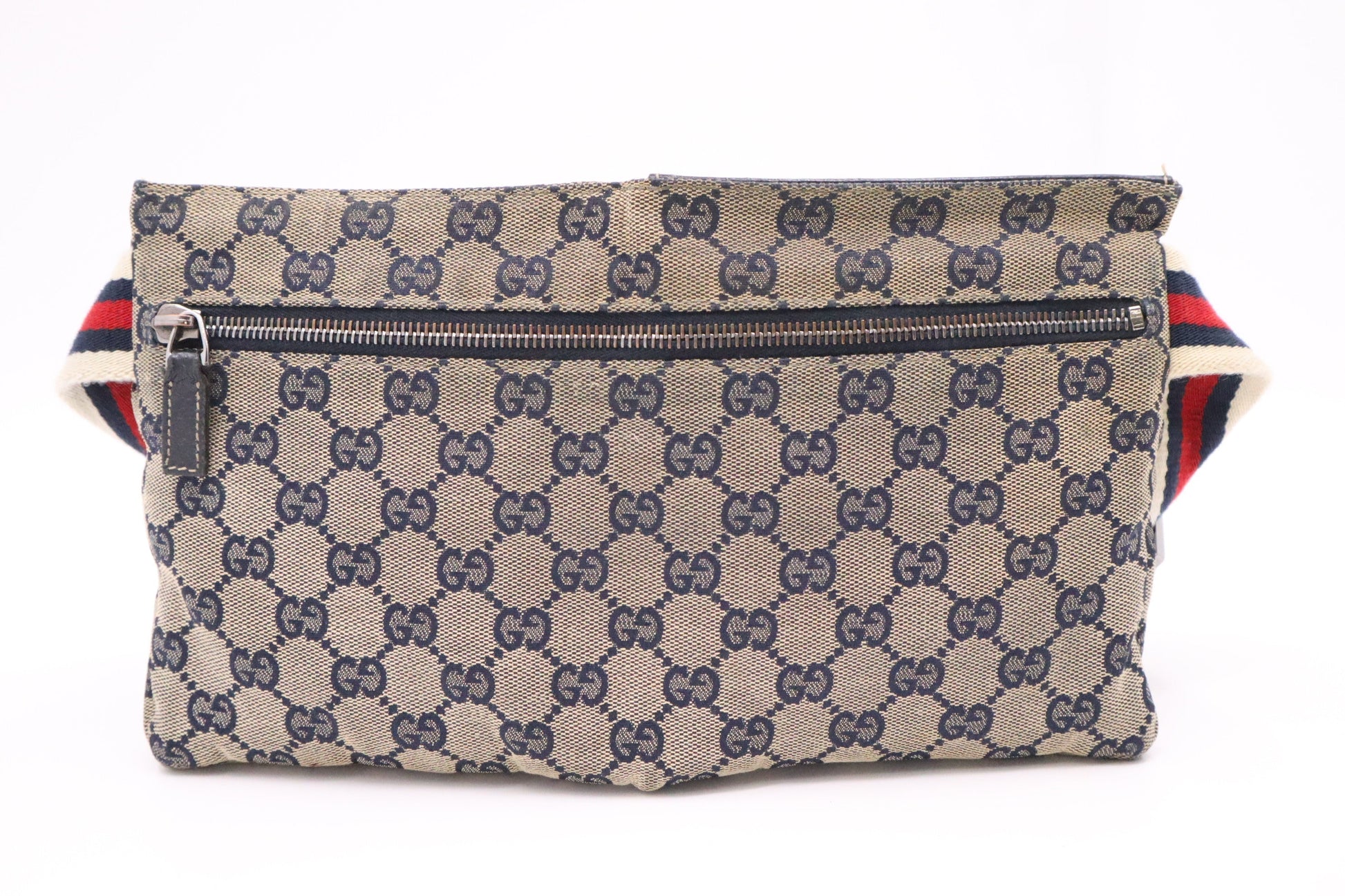 Gucci Waist Bag in Navy Blue GG Canvas