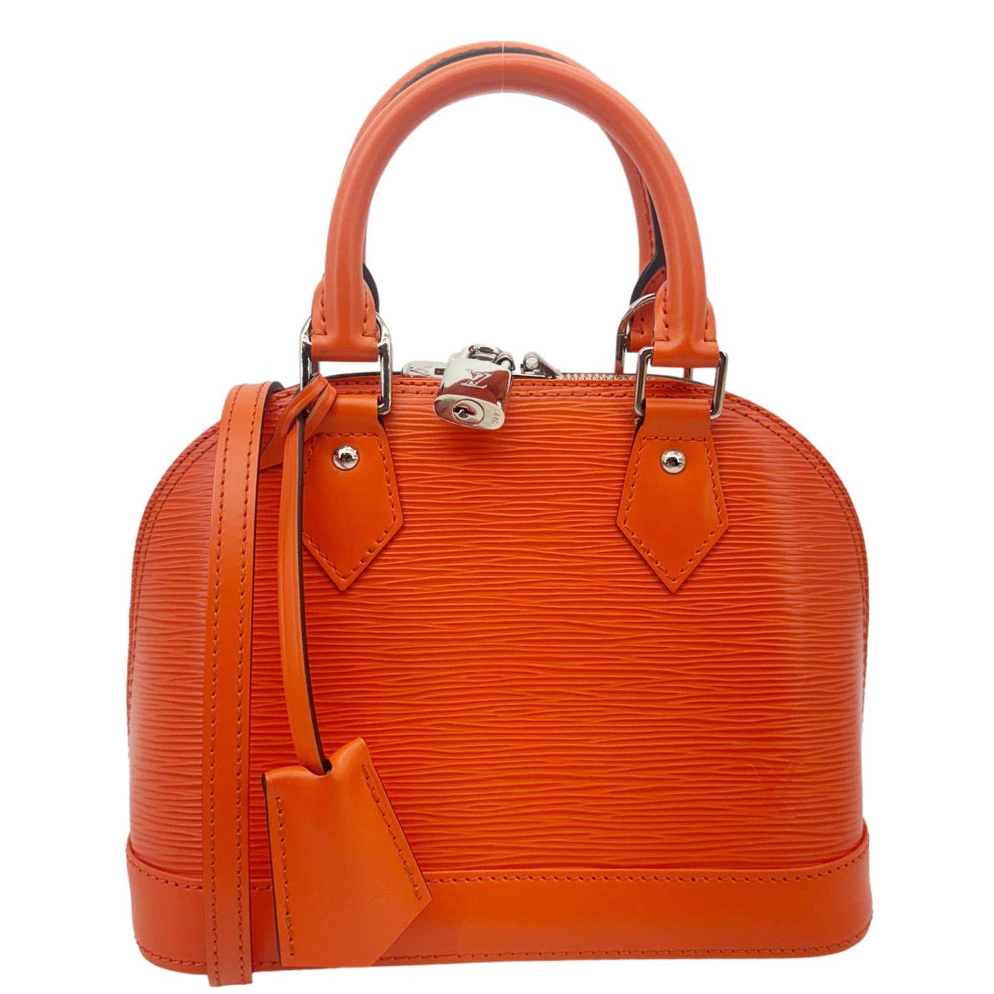 LOUIS VUITTON Alma BB Epi Leather Crossbody Bag Orange