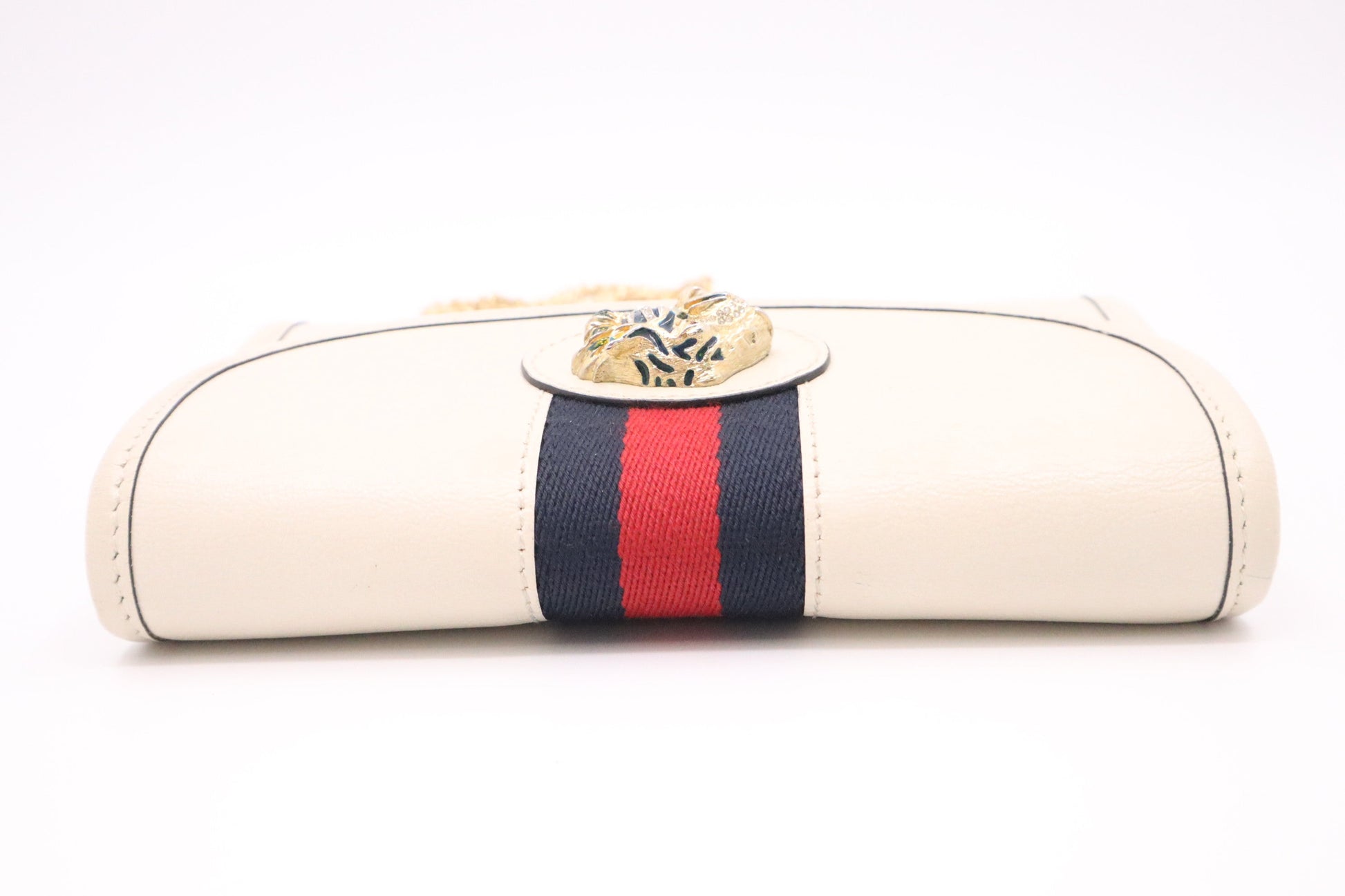 Gucci Mini Rajah Crossbody in White Leather