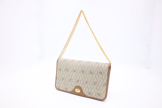 Dior Shoulder Bag in Beige Honeycomb Canvas